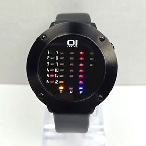 01 THE ONE Ibiza Ride Binary LED Watch IRR202RB1 Unique Tech Timepiece New Batt